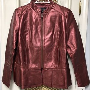 Genuine NWT leather jacket. Size 12